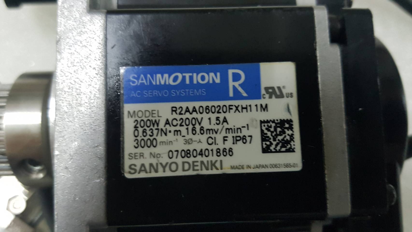 R2AA06020FXH11M SERVO MOTOR " SANYO DENKI "