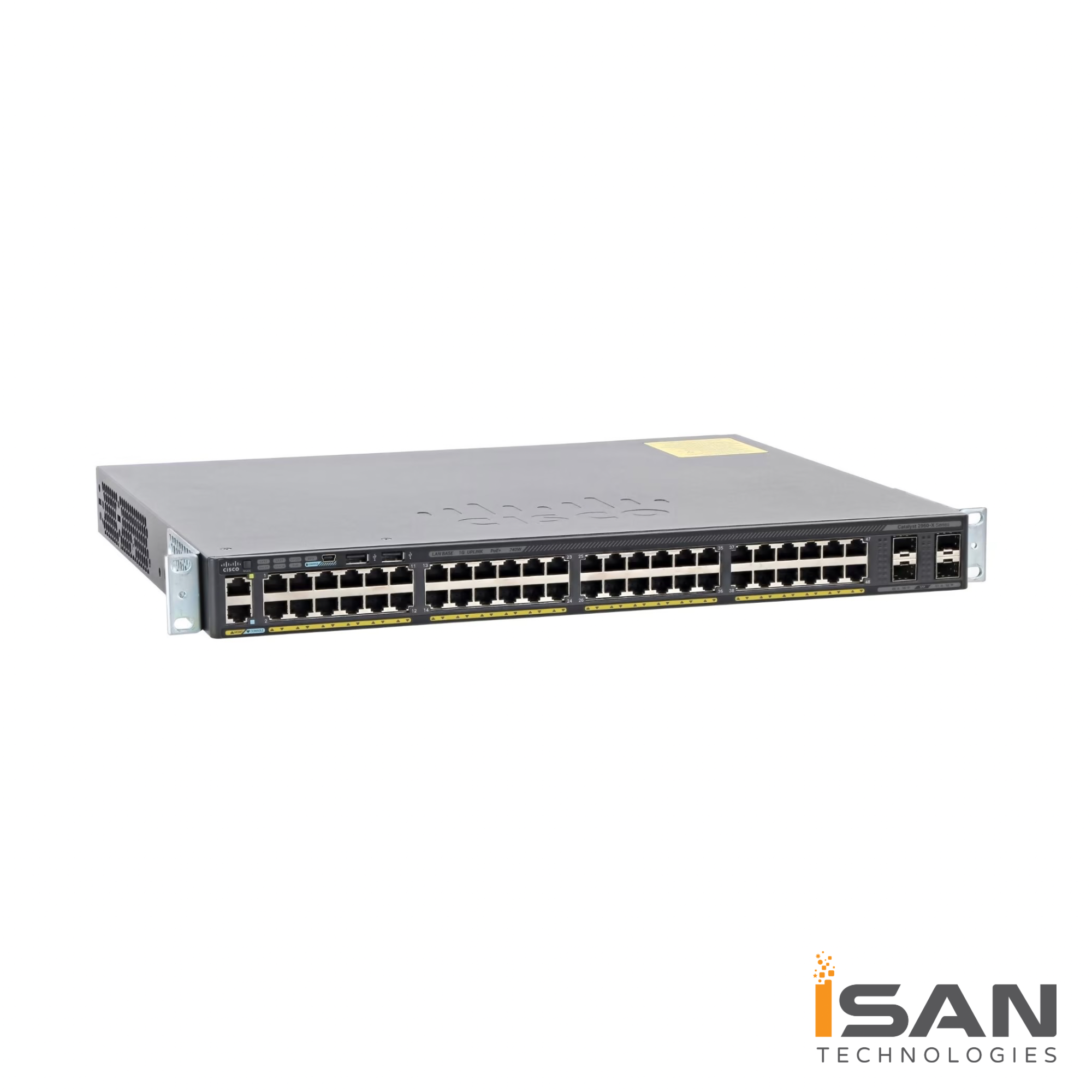 WS-C2960X-48FPS-L Cisco Catalyst 2960-X 48 GigE PoE 740W, 4 x 1G SFP, LAN Base