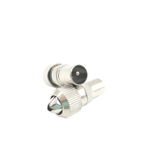 ปลั๊ก75โอห์ม(ทีวี) เหล็ก(ผู้) PAL-101(แพ็คคู่)