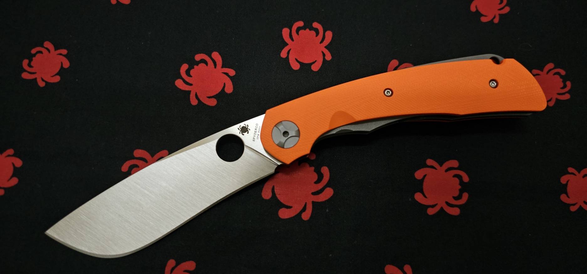 Spyderco Subvert Liner Lock Knife Orange G-10 (4.14" Satin) discontinued