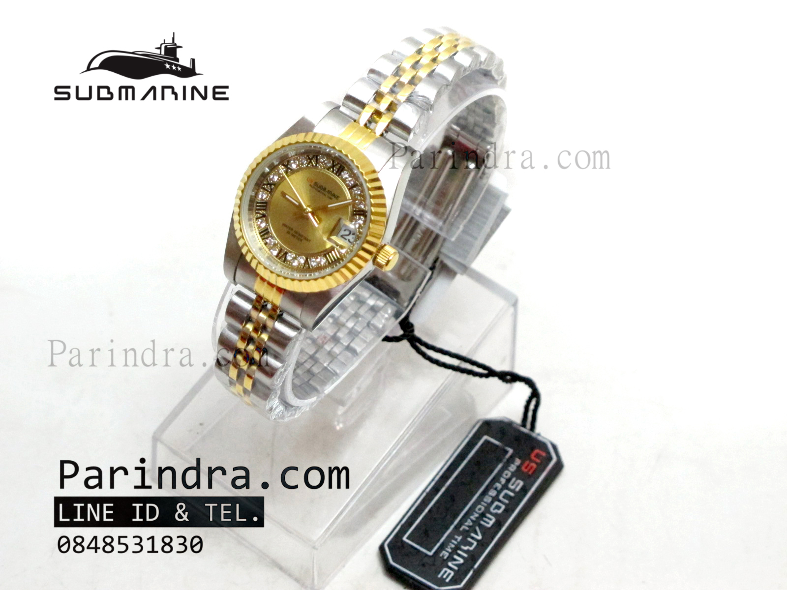 นาฬิกา US submarine รุ่น SUB108L D เรือนทองสองกษัตริย์
