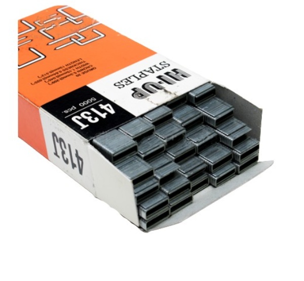 ตะปูลม, ตะปูยิงไม้ (ขาคู่) J-413 (ยาว1.3cm.) Pn.KT-Z022-0080 ##