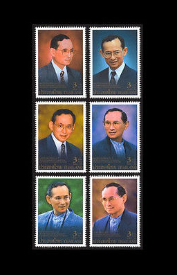 แสตมป์ชุด งานฉลองสิริราชสมบัติครบ 60 ปี ชุดที่ 1 ปี 2549 (ยังไ่ม่ใช้)