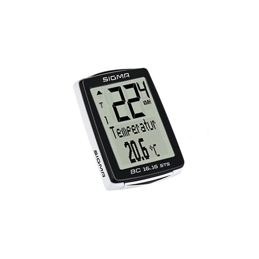 ไมล์จักรยาน Sigma Sport BC 16.16 STS CAD - Cycle Computer wireless incl. Cadence Transmitter 16 ฟังชั่น