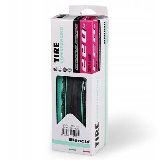 ยางนอกขอบพับเสือหมอบ BIANCHI TIRE REPARTO CORSE 220 TPI 25-622 SUPER 700 x 25C