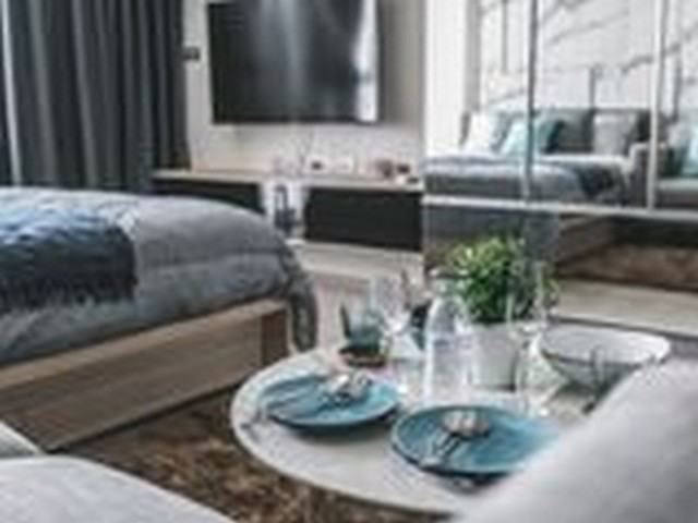 ให้เช่าคอนโด ริทึ่ม สุขุมวิท 36 - 38 ชั้น17 Studio 25ตรม.มีเครื่องซักผ้า ใกล้ BTS ทองหล่อ