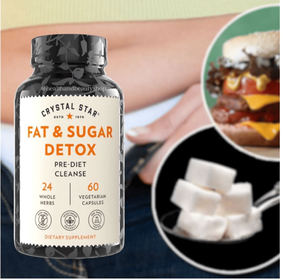 Crystal Star, Fat & Sugar Detox 60 Vegetarian Capsules