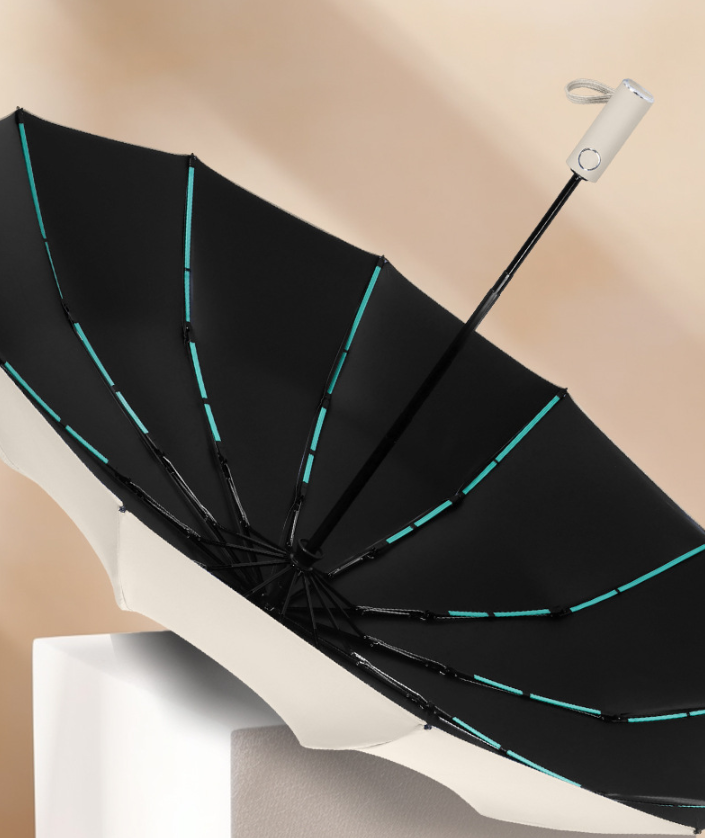 ร่มพับ 3 ตอน 23 นิ้ว 12 ก้าน เปิด-ปิดอัตโนมัติ