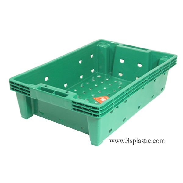 ลังโปร่ง ขนาด 35.5 x 53 x 14.5 cm. AB HDPE เบอร์ 412