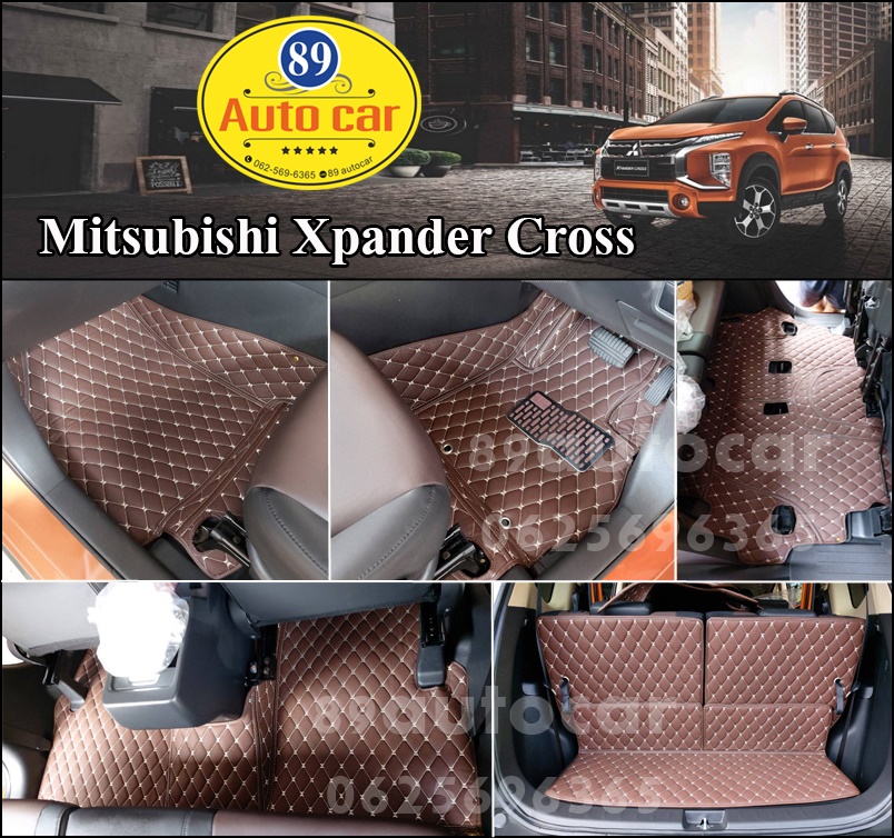 พรม6D ปูพื้นรถยนต์ เข้ารูป Mitsubishi Xpander เข้ารูป