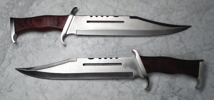 มีดเดินป่าใบตาย RAMBO llI แรมโบ้ 3 First Blood สุดโหด (สีเงิน)