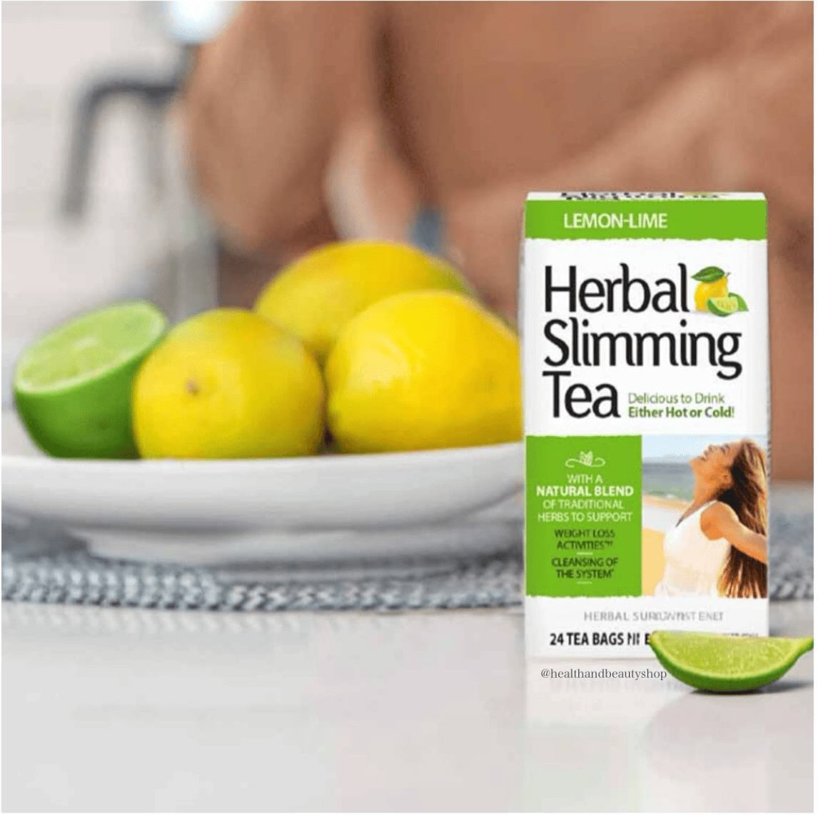 21st Century Herbal Slimming Tea, Lemon-Lime, Caffeine Free, 24 Tea Bags, 1.7 oz(48 g)