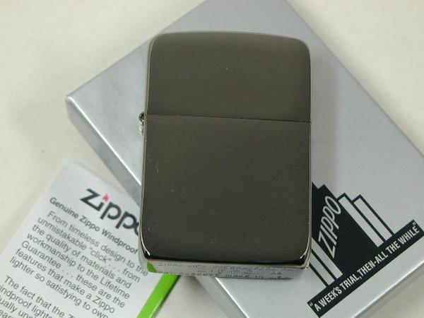 ไฟแช็ค Zippo แท้ " Zippo 1941 Replica™ Brushed Black Ice chrome " #24096 แท้นำเข้า 100%