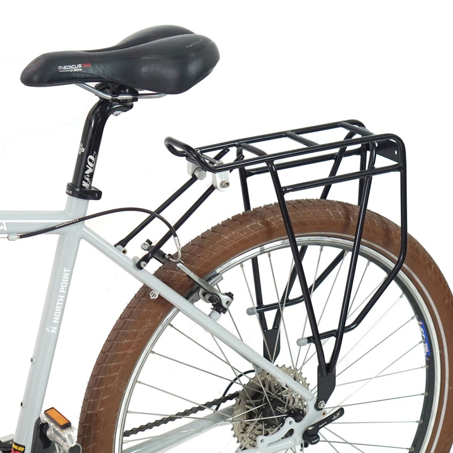 Vincita Voyage Stainless Steel (C035) rear rack stainless bike Can carry a maximum weight of 50 kg, suitable for touring use.