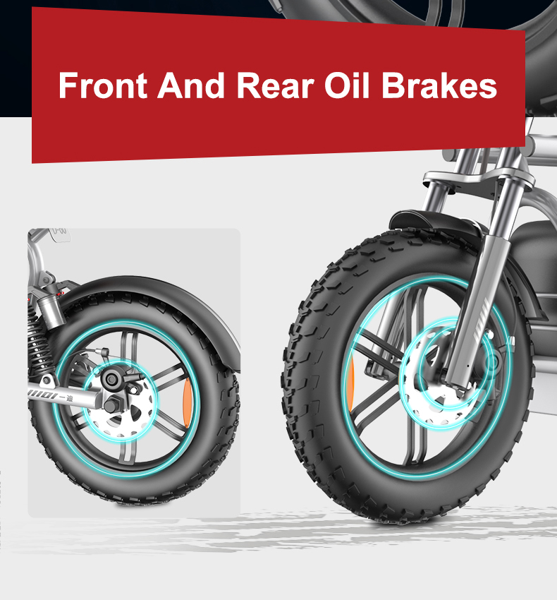 YIDI D60 fat tires big wheel electric SCOOTER ล้อ 20นิ้ว 5สปีด วิ่งได้ 60-70กม.