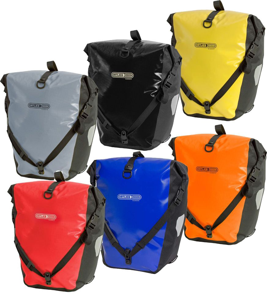กระเป๋าหลัง ORTLIEB BACK-ROLLER CLASSIC PANIER BAGS สีเทา,เหลือง,แดง,ดำ,น้ำเงินและส้ม (ขายเป็นคู่)