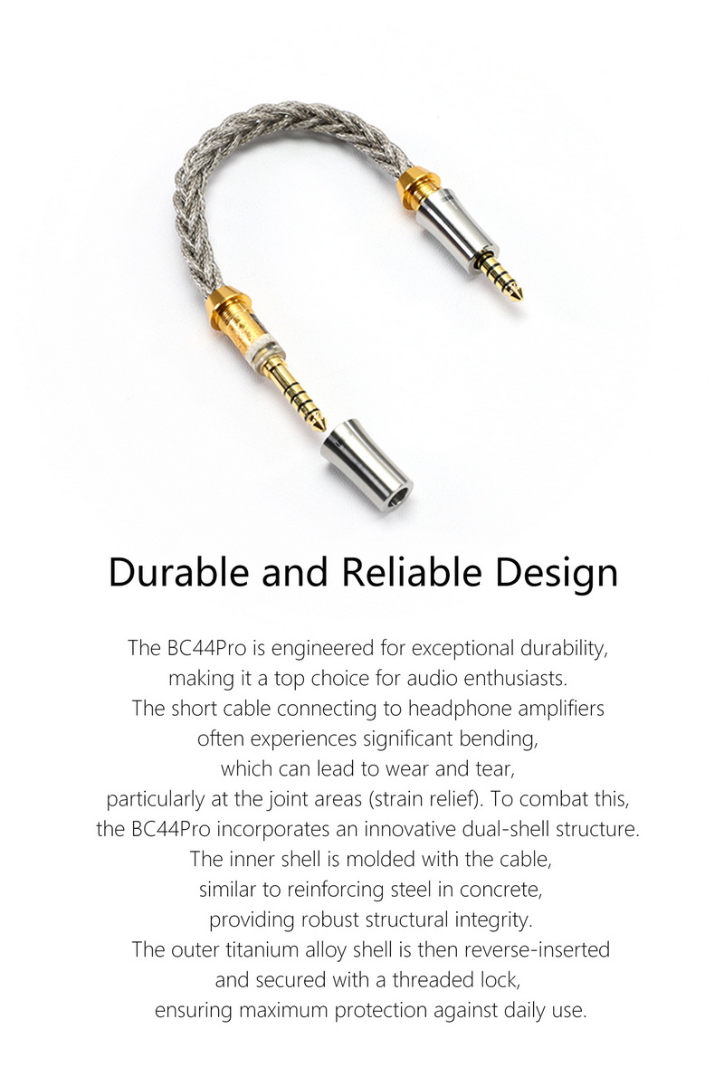 DD BC44Pro สาย 4.4 Balanced สำหรับ มือถือ, เครื่องเล่นเพลง, แอมป์หูฟัง ประกันศูนย์ไทย