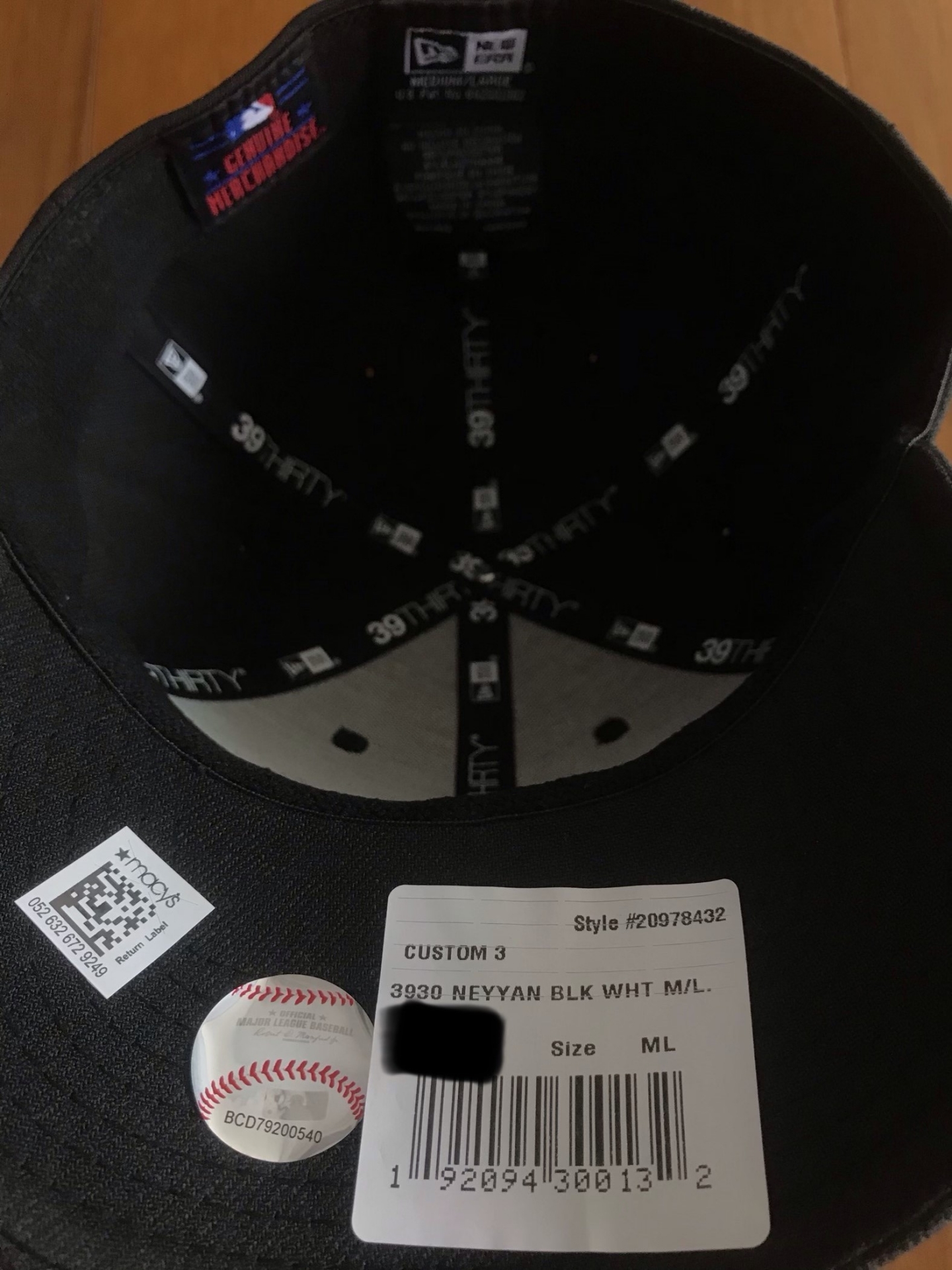 หมวก เบสบอล เมเจอร์ ลีก เบสบอล สโมสรนิวยอร์ก แยงกีส์ - NY ใหม่ / NEW YORK YANKEES Baseball Club Major League Baseball Cap - NY NEW