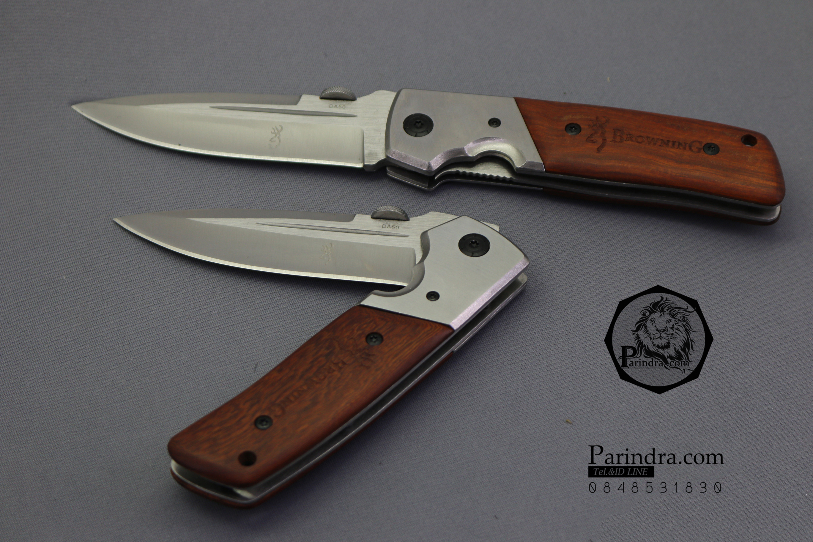 มีดพับสำหรับพกพาขนาดกลาง Browning รุ่น Da50 ด้ามไม้ (OEM)