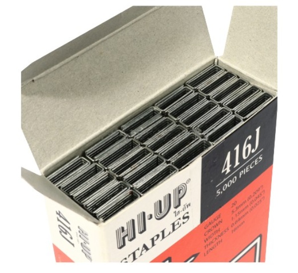 ตะปูลม, ตะปูยิงไม้ (ขาคู่) J-416 (ยาว1.6cm.) Pn.KT-Z022-0090 ##