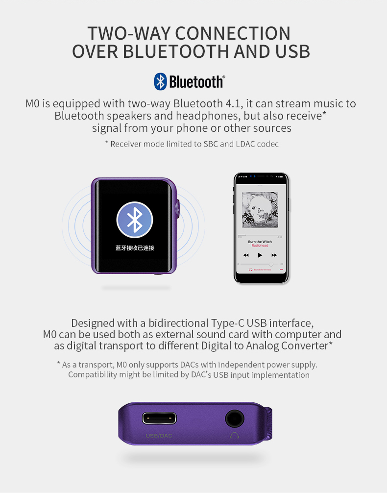 ขาย Shanling M0 เครื่องเล่นพกพาจิ๋วระดับ Hi-Res สามารถเล่นเพลงจากมือถือได้