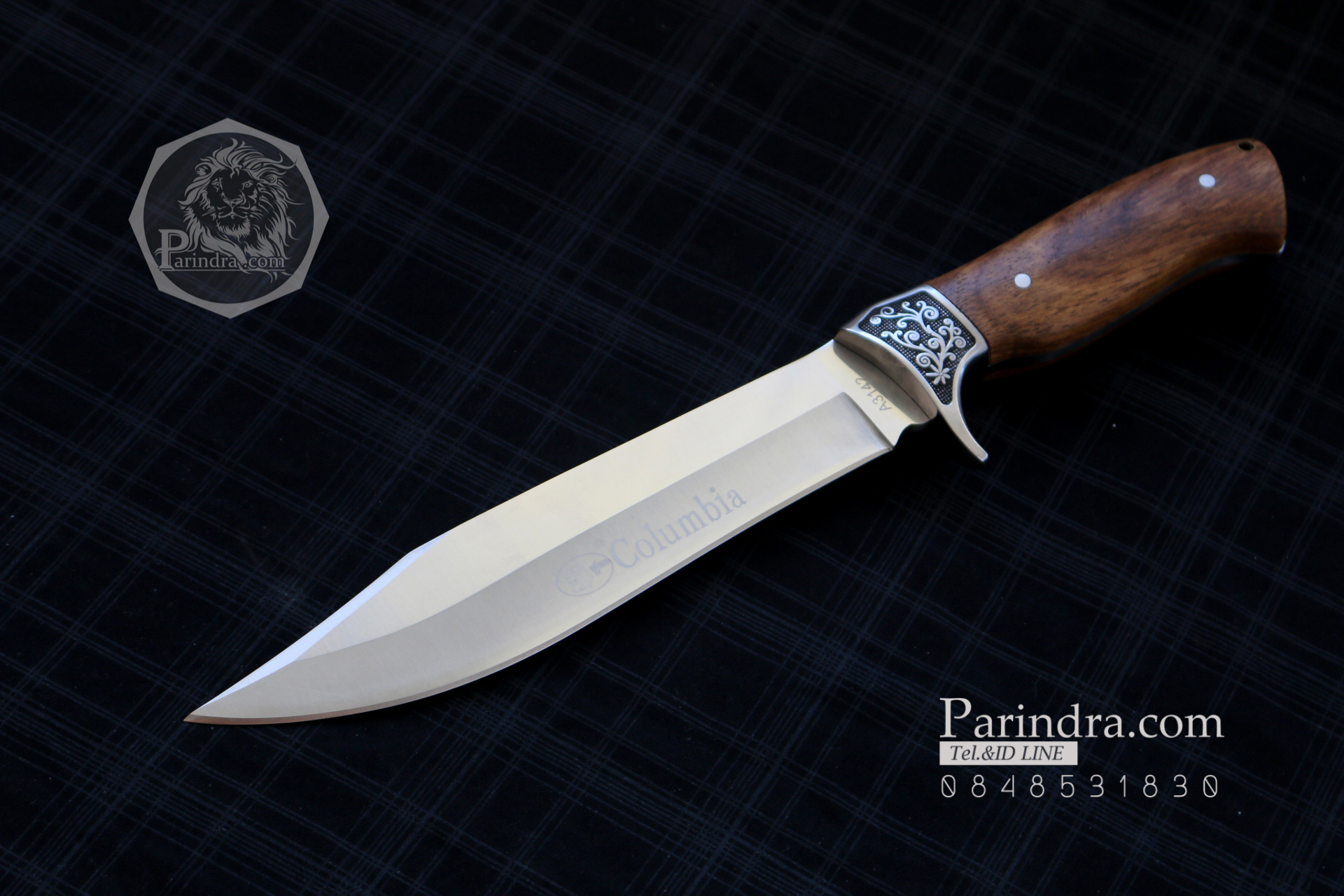 มีด Columbia รุ่น A3142 ด้ามไม้คลาสสิค ใบมีดออกแบบสวย ขนาด 12.5 นิ้ว