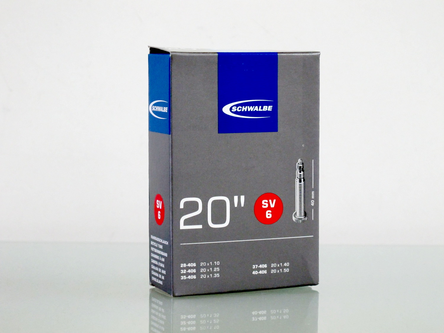 SCHWALBE ยางใน 20″ 1 1/8-1.5, หัวเล็ก (SV6)