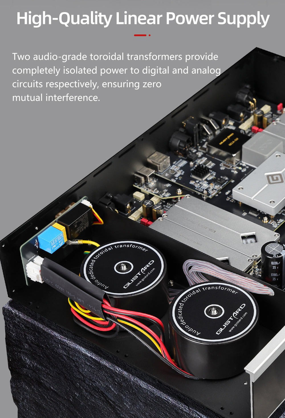 GUSTARD R30 DAC แบบ R2R Discrete พร้อมระบบ Network Streaming ประกันศูนย์ไทย