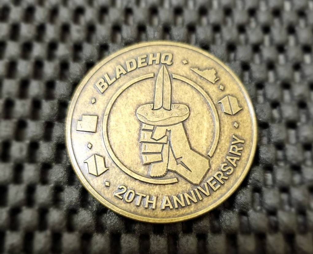 Blade HQ 20th Anniversary Bronze Coin Donut