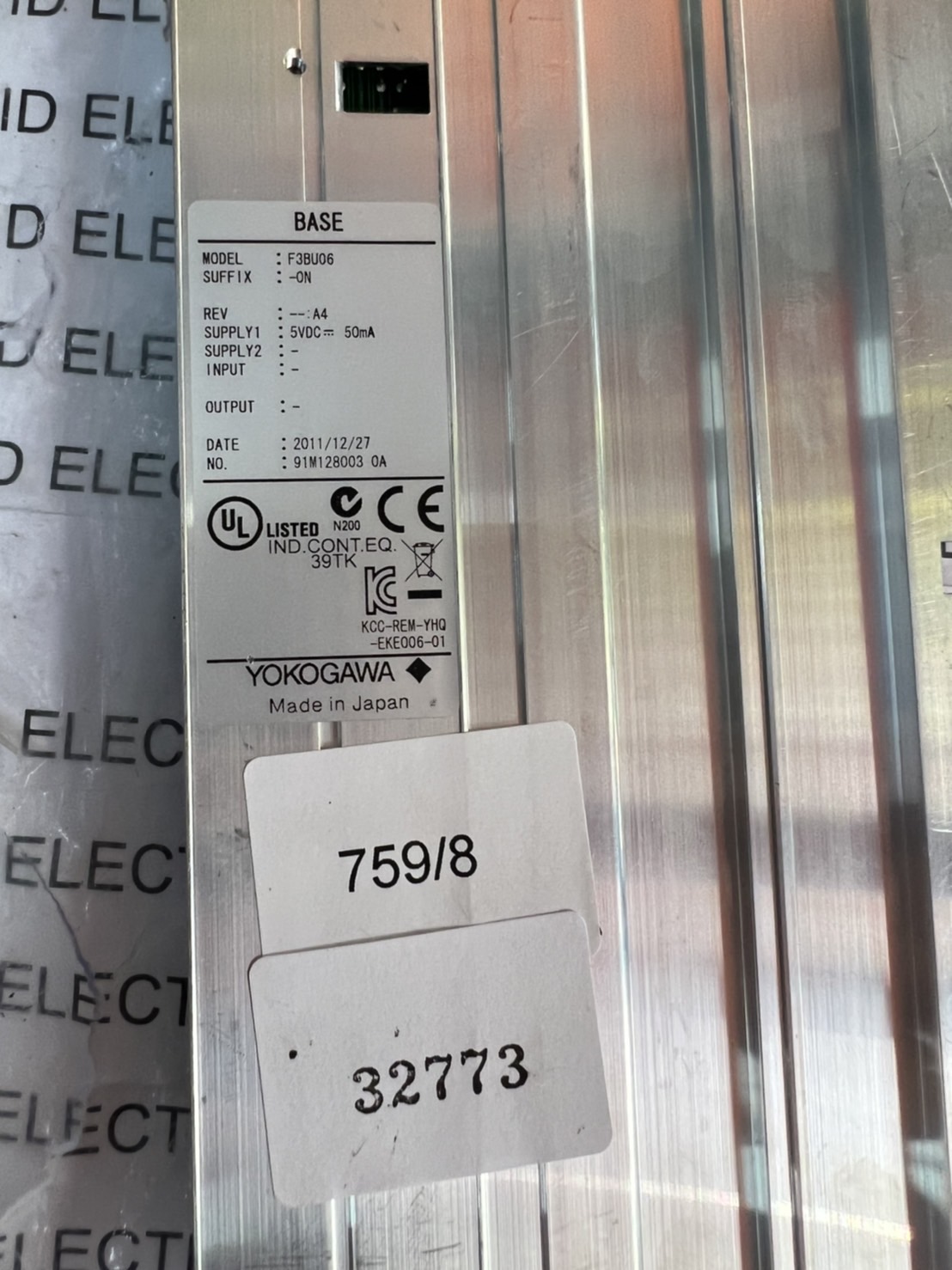 F3BU06 PLC " YOKOGAWA "