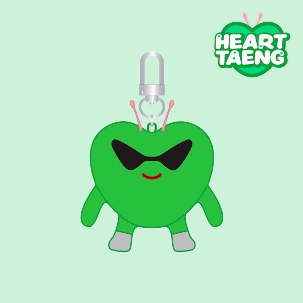 พวงกุญแจ Stray Kids - HEART TAENG KEYRING (GREEN) [CASE 143] - เข้าไทย มค-
