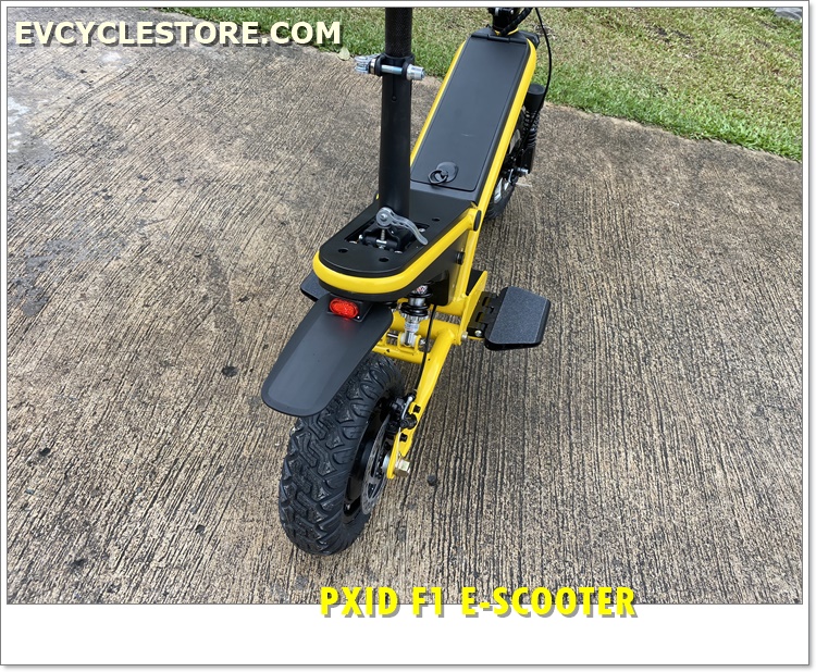 สกู๊ตเตอร์ไฟฟ้า PXID F1 ELECTRIC SCOOTER โช๊คหน้า+หลัง มอเตอร์ 500 วัตต์ ความเร็วสูงสุด 45กม./ชม, 10Ah 48V (30กม.) เดินทางได้ 30-40 กม.