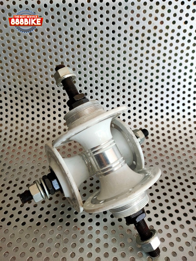 ดุมวีเบรค ดุมรถจักรยานฟิคเกียร์ 36 รู เกลียว 2ชั้น 2 ด้าน มีสีดำ แดง ส้มทอง ฟ้า เงิน(โปรดระบุสีและรูตรงหมายเหตุ)