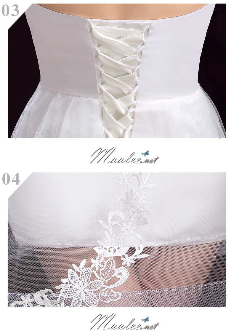 พร้อมส่ง ชุดราตรีสั้น แขนกุด แบบเรียบหรู แต่งผ้าตาข่ายแซมด้วยลูกไม้&คริสตัล สีครีม ครีม Champagne