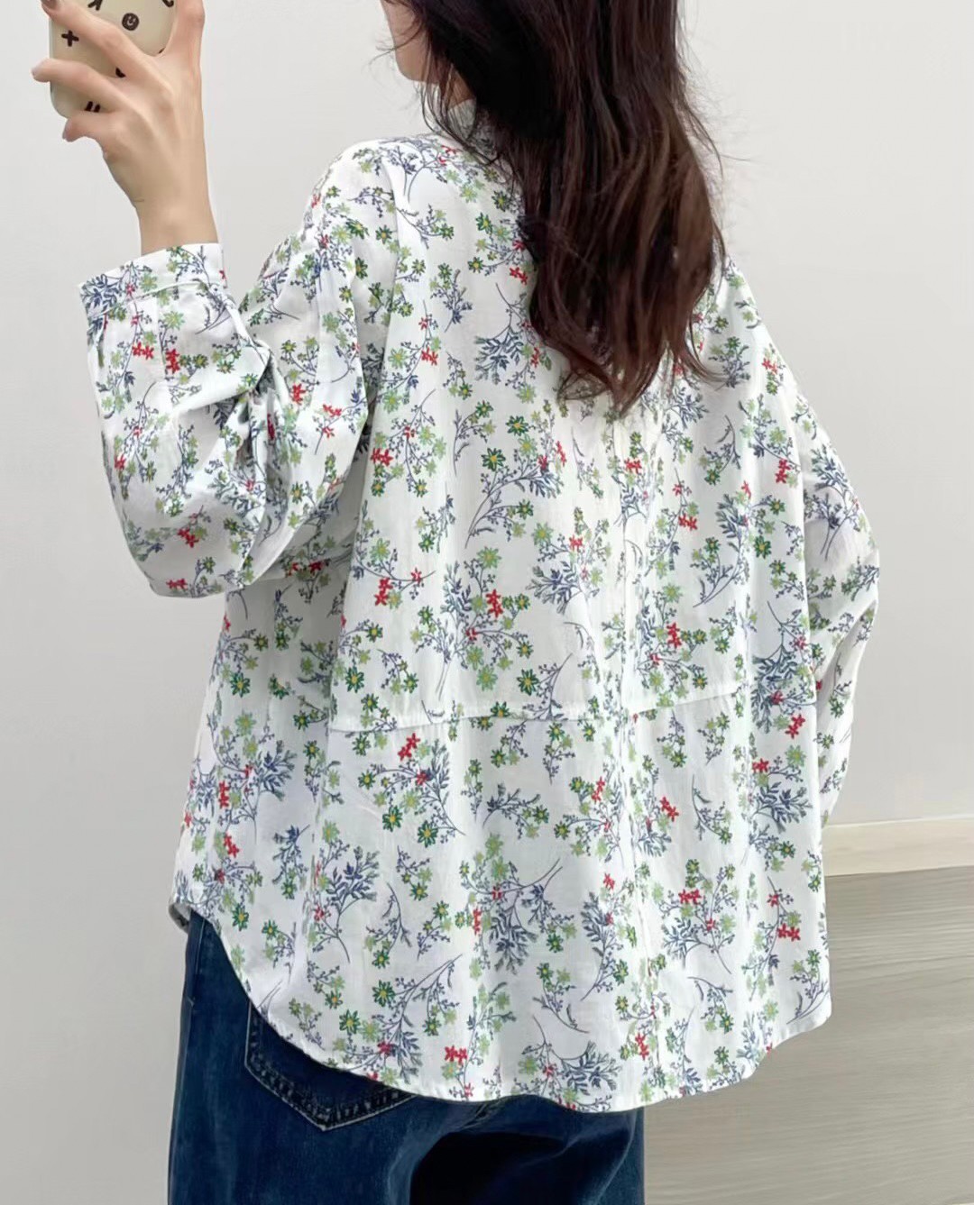 เสื้อผ้าฝ้ายลายดอกไม้