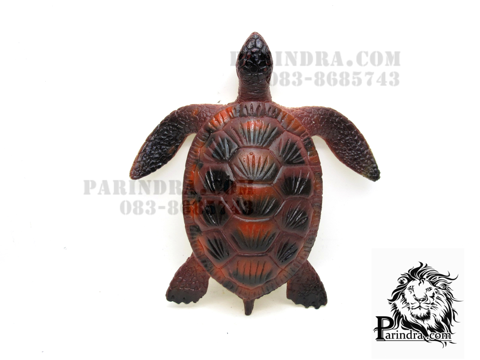 โมเดลเต่าทะเลสีดำออกน้ำตาลแดง