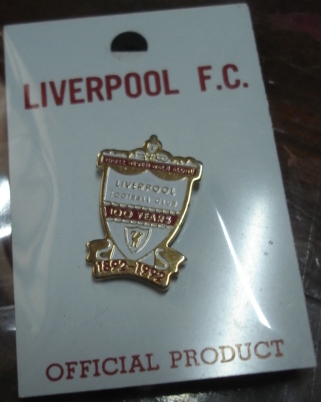 เข็มกลัด ฟุตบอล สโมสรลิเวอร์พูล - ตราสโมสร LFC 100 ปี ใหม่ / LIVERPOOL Football Club Pin - LFC 100 YEARS Logo NEW