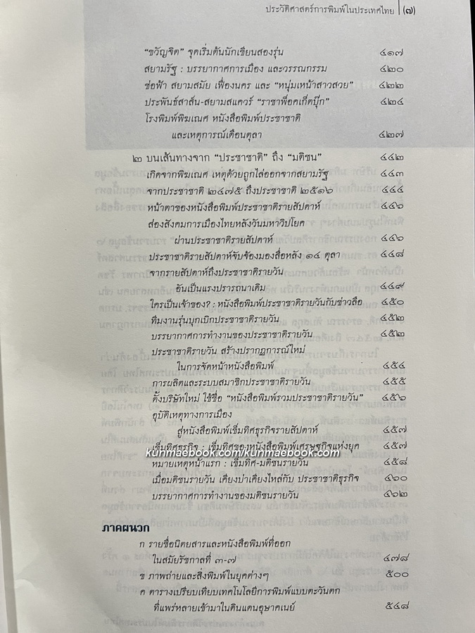 สยามพิมพการ: ประวัติศาสตร์การพิมพ์ในประเทศไทย *พิมพ์ครั้งแรก