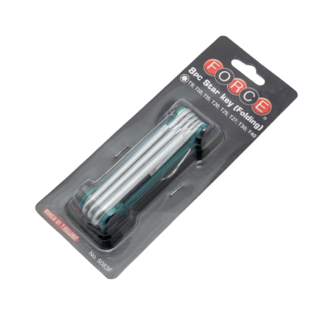 ชุดประแจ หัวจีบ ชนิดพับได้ (8ชิ้น) ฟอร์ซ (FORCE) Pn.5083F