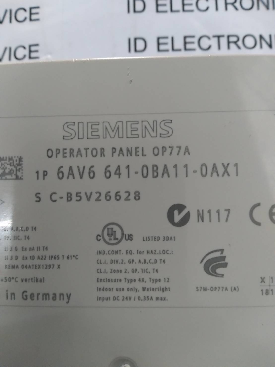 6AV6 641-0BA11-0AX1 HMI " SIEMENS "