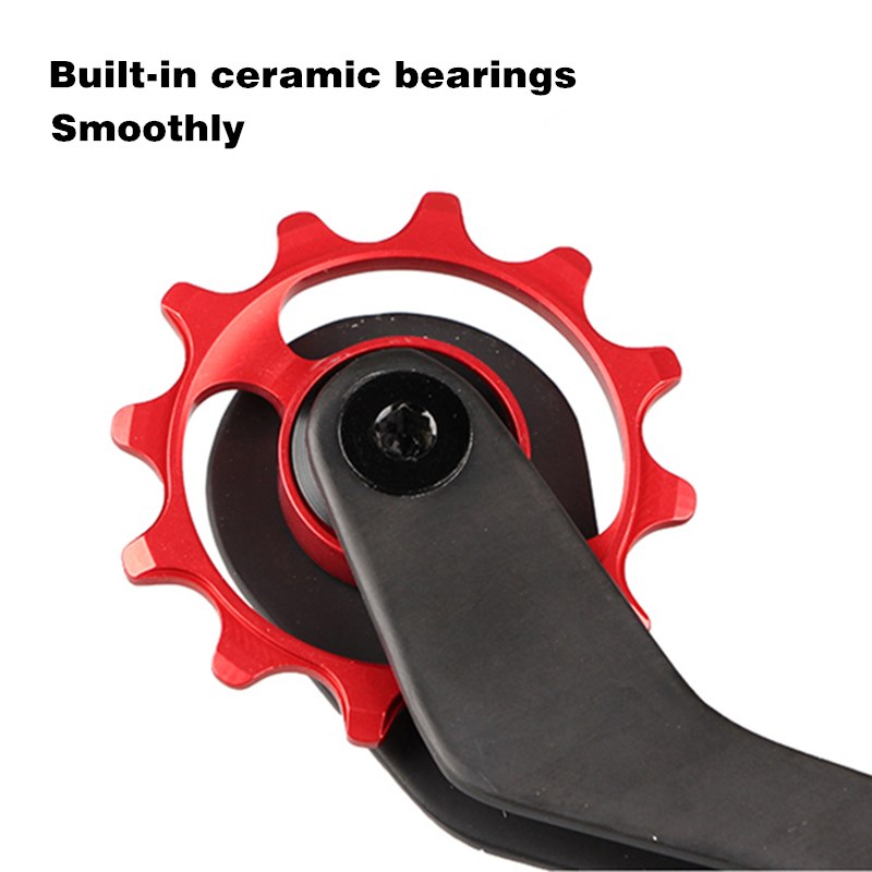 ชุดอัพเกรด ตีนผีแต่ง ลูกรอกตีนผีหลัง DECA 12-17T Carbon Fiber Bicycle Rear Derailleur Pulleys Wheel Ceramic Bearing Bike Jockey Wheel For SHIMANO 9100/9150/R8000/R8050