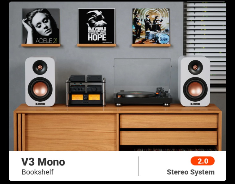 Fosi Audio V3 Mono Amplifier ตั้งโต๊ะ Class D ชิป TI TPA3255 ทรงพลัง เปลี่ยน OpAmp ได้ ประกันศูนย์ไทย