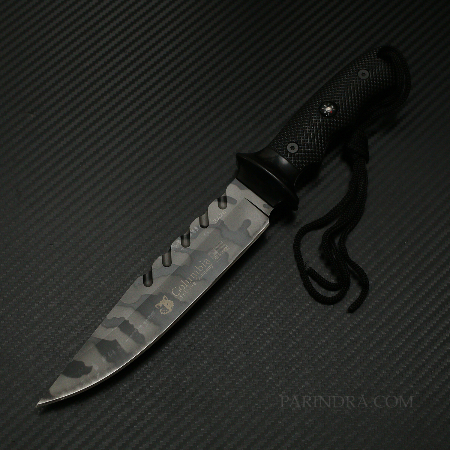 มีดเดินป่า COLUMBIA รุ่น SA26 ใบมีดลายพราง