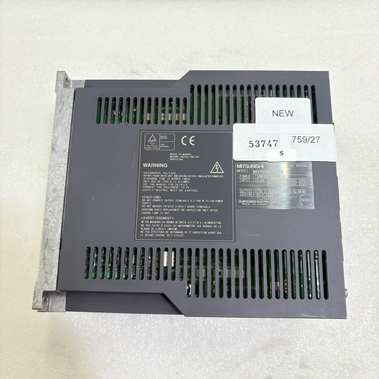 MR-J3W-77B SERVO DRIVE " MITSUBISHI "