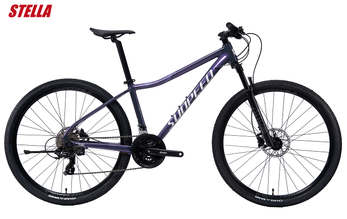 จักรยานเสือภูเขาผู้หญิง SUNPEED 2025 STELLA MTB 27.5" อลูมิเนียมเฟรม – พร้อมชุดเกียร์ Shimano 24 สปีด และเบรกไฮดรอลิก