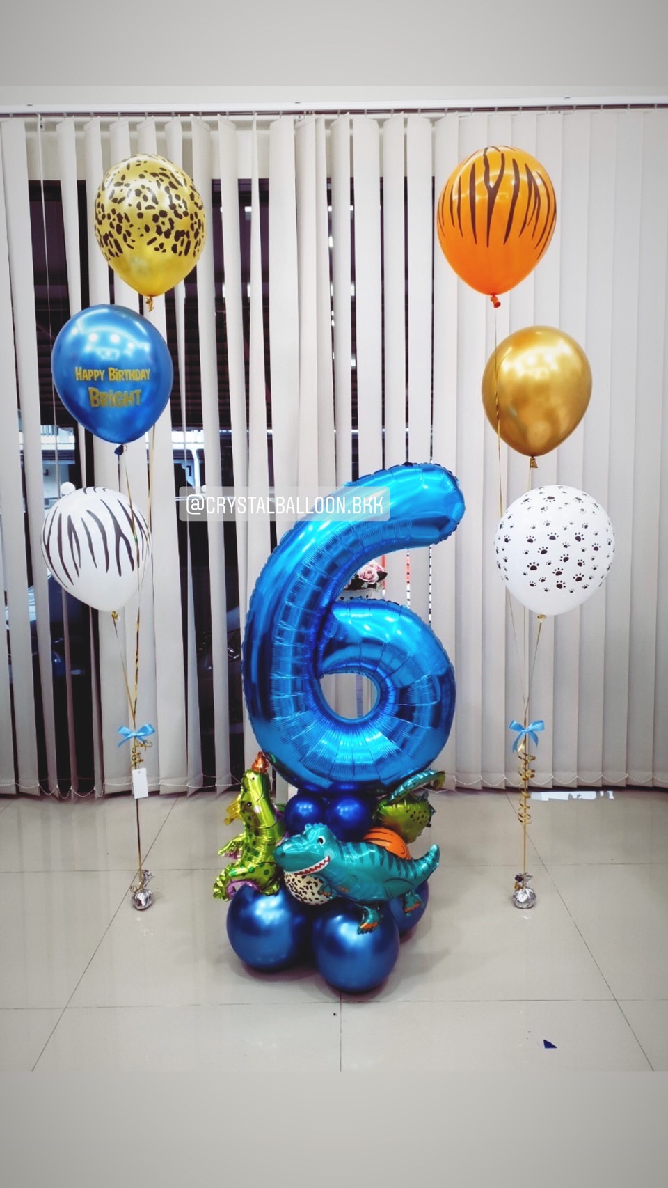 ลูกโป่ง วันเกิดเด็ก ฟอยล์ตัวเลข ขนาด 40" ตั้งฐาน พร้อม ช่อลูกโป่งแฟนซี ช่อ 3 ลูก 2 ช่อ พร้อมตกแต่ง สามารถเปลี่ยนสีลูกโป่ง/เปลี่ยนข้อความ/เปลี่ยนสี-ฟอยล์ตัวเลขได้