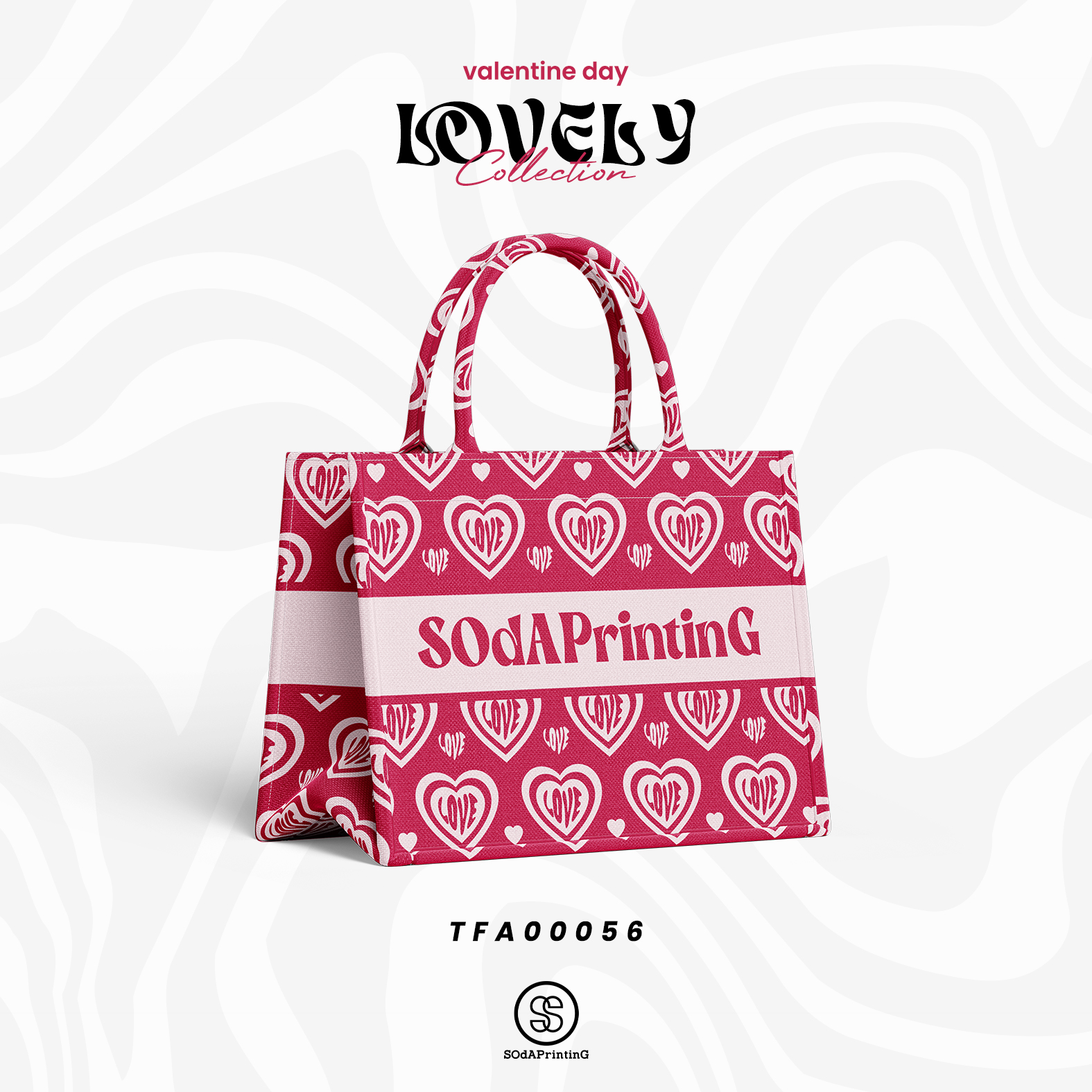 Mini Book tote bag Lovely Collection รหัส TFA00056 #ใส่ชื่อได้ #SOdAbag #SOdAPrintinG