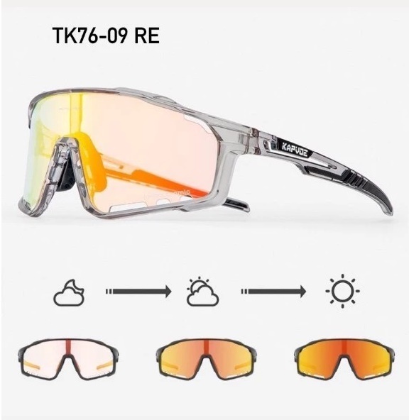 แว่นตา KAPVOE รุ่น X76 เลนส์ Photochromic เลนส์สีปรับแสงออโต้ วัสดุ TR90 ที่มีความเหนียวสูง ขาแว่นปรับได้