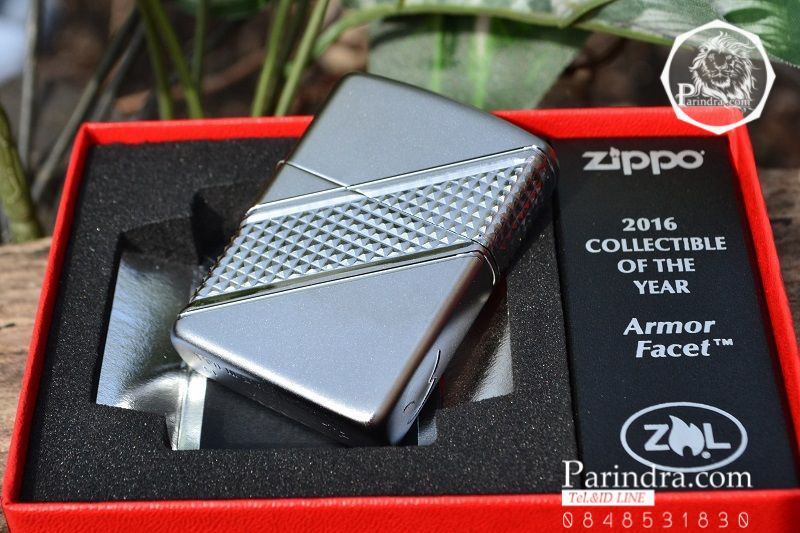 ไฟแช็ค Zippo 29151 แท้ Collectible of the Year 2016 Limited Edition Armor Facet แท้นำเข้า 100%