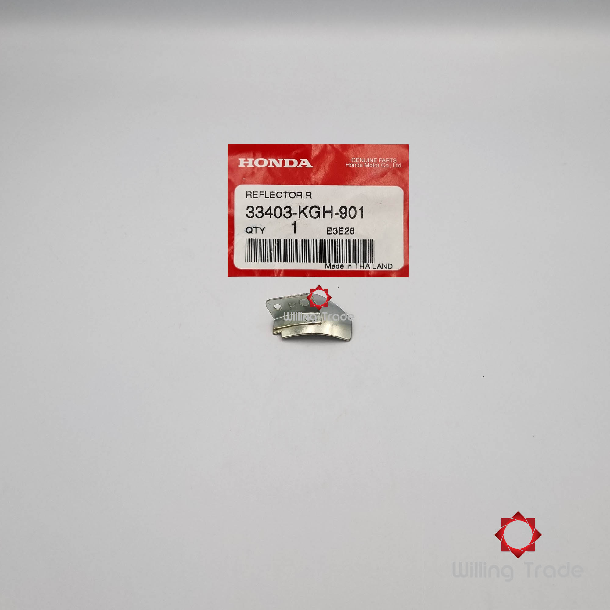 แผ่นสะท้อนแสงด้านขวา (WX644) HONDA: (33403-KGH-901) SONIC OLD ... แพ๊คละ 1 ชิ้น... [แท้ศูนย์ 100%] ...กลุ่มอะไหล่ไฟเลี้ยวหน้า ... REFLECTOR, R